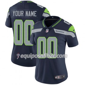 Camiseta Mujer NFL Seattle Seahawks Personalizar Navy Azul 